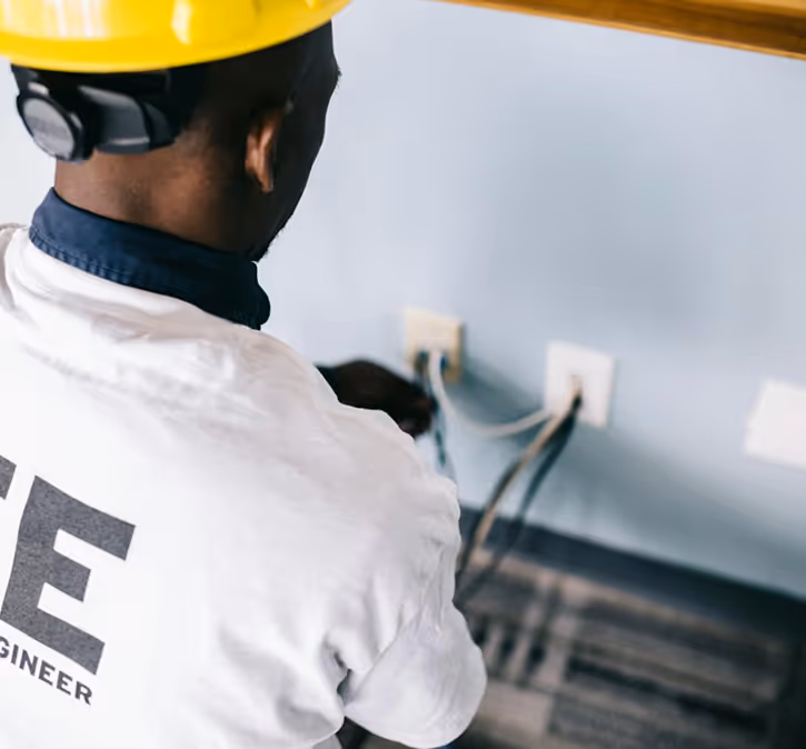 Professioneller Elektriker installiert Steckdosen und Schalter - Elektroinstallation Schweiz- Finito